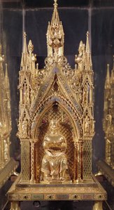 Sitzende Figur von Christus, aus dem Reliquiar des heiligen Taurin von French School