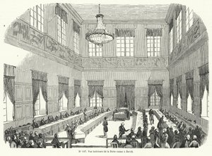 Sitzung der Tagsatzung, des Schweizer Bundesrates, in Zürich (Stich) von French School