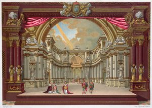 Bühnenbild für das Theater in Versailles