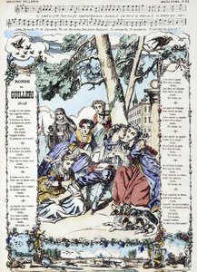 Noten für das Lied „Ronde de Guilleri“ - Bild von Epinal