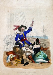 Sir Henry Morgan (1635-1688) (Morgan der Freibeuter): gebürtig aus Wales in „Geschichte der Piraten und Freibeuter des Ozeans und des Mittelmeers“ von P. Christian