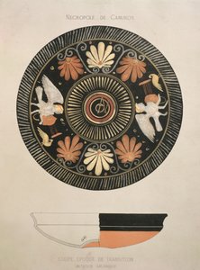 Sirenen, Kopie einer antiken griechischen Vase aus der Nekropole von Camiros