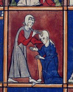 Operation am Schädel eines Patienten, Illustration aus 