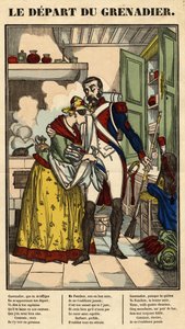 Lied: Der Abschied des Grenadiers (Bild von Epinal) von French School
