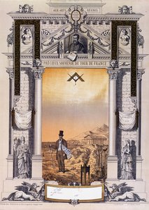 Erinnerung an eine Wanderschaft nach der Lehre, ca. 1860 von French School