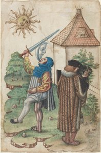 Sprich nicht gegen die Sonne und uriniere nicht zur Sonne hin [fol. 39 recto], c.1512-1515