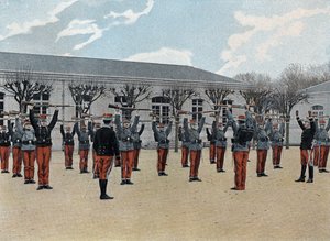 Spezielle Militärschule von Saint-Cyr (Saint Cyr), interner Dienst: Beginn der Ausbildung. von French School