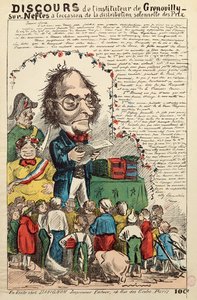 Rede des Lehrers von Grenouilly sur Nefles während der Preisverleihung