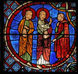 Die Heiligen Simon und Judas mit einem Diakon