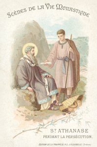 St. Athanasius während der Christenverfolgung von French School