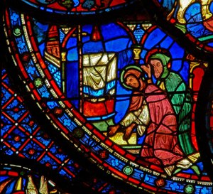 St. Antonius: betet am Körper von St. Paulus Eremit von French School