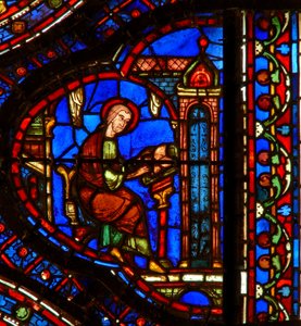 St. Antonius: liest in seiner Zelle von French School