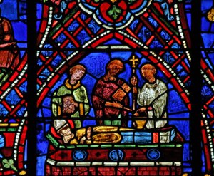 St. Apollinaire: seine Beerdigung von French School
