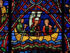 St. Apollinaire: in einem Boot