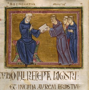 St. Benedikt verkündet seine Regel