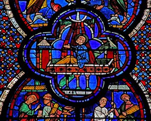 St. Johannes Fenster: Erwartet Tod und Auferstehung