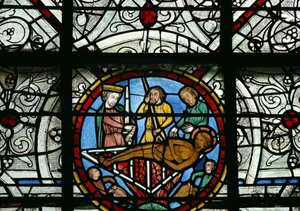 St. Laurentius auf dem Grill von French School
