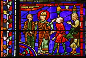 Hl. Martin heilt eine besessene Seele, Szene aus dem Leben des Hl. Martin, Kathedrale von Chartres