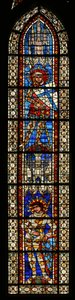 St. Mauritius über St. Viktor, Fenster 203b von French School