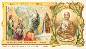 St. Peter predigt in Rom von French School