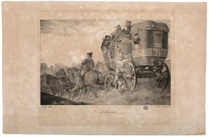 Postkutsche, 1823 von French School