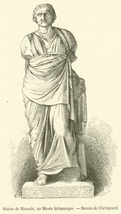 Statue von Mausolos, im Britischen Museum von French School