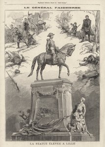 Statue des französischen Generals und Kolonialgouverneurs Louis Faidherbe in Lille errichtet von French School