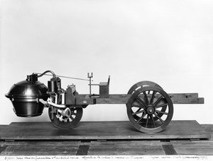 Dampfwagen erfunden von Nicolas Joseph Cugnot (1725-1804)