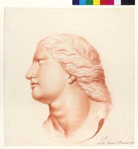 Studie basierend auf Statue (Tochter der Niobe) von French School