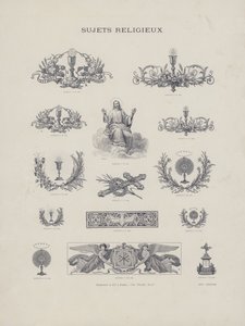 Religiöse Themen (Gravur) von French School