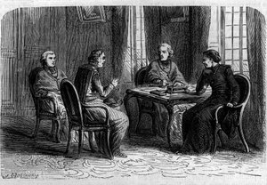 Oberster Rat der Jesuiten unter dem Pontifikat von Papst Gregor XVI. Gravur in „Histoire des Papes-Rois-Queen and Empereurs a travers les centuries“ von Maurice Lachatre von French School