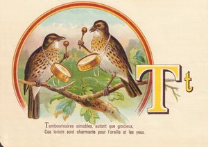 T: Tambourinspieler freundlich, ebenso anmutig, diese Pirolen sind charmant für Ohr und Auge von French School