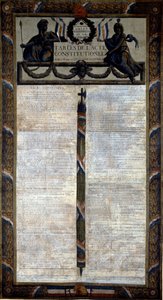 Tabelle des Verfassungsgesetzes von 1793 von French School