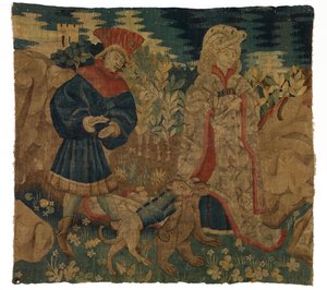 Wandteppich, der die Jagd 
