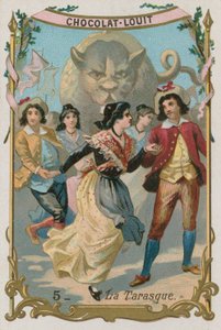 Tarasque, legendärer Drache der Provence von French School