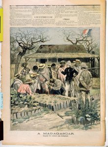 Lehrmethoden des Anbaus für die Einheimischen von Madagaskar, aus Le Petit Journal, 7. November 1896