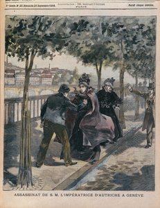 Die Ermordung von Elisabeth, Kaiserin von Österreich in Genf, Titelseite von L