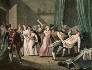 Die Ermordung von Marat von French School