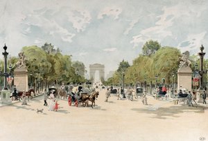 Die Avenue des Champs-Elysees, ca. 1895