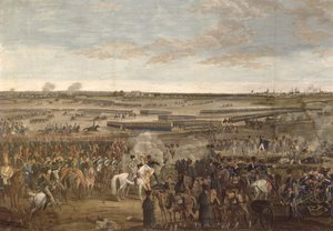 Die Schlacht von Leipzig, Detail von Napoleon im Vordergrund, 18. Oktober 1813 von French School