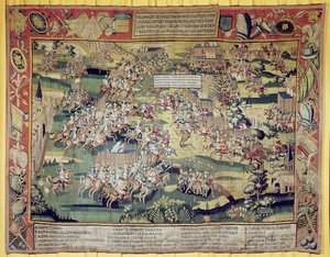 Die Schlacht von St. Denis, 10. November 1567, 1570-80 von French School