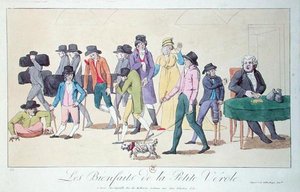 Die Vorteile der Pocken, Karikatur, ca. 1804 von French School