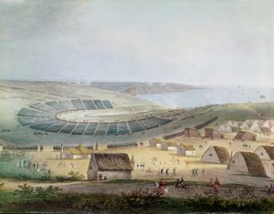 Das Lager in Boulogne im Juli 1804, 1809 von French School