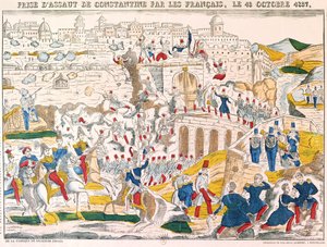 Die Eroberung von Konstantinopel durch die Franzosen am 13. Oktober 1837 von French School