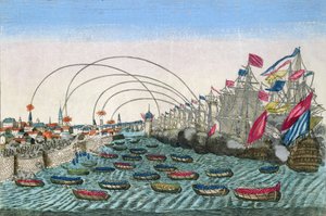 Die Eroberung von Havanna durch die Engländer im Jahr 1762 von French School