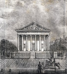 Die Kirche der Madeleine - „Alphabet Picturesque des Monumens de Paris“ ca. 1840 (Gravur)