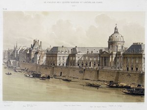 Das College der Vier Nationen und das Hotel Conti im Jahr 1689 - in „Paris durch die Jahrhunderte“, Ende des 19. Jahrhunderts von French School