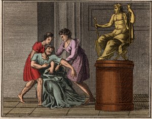 Der Tod des Demosthenes, 384-322 v. Chr.