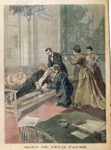 Der Tod von Félix Faure (1841-99) aus Le Petit Journal, 26. Februar 1899 von French School
