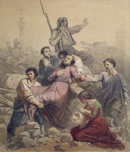 Der Tod von Monseigneur Affre, 25. Juni 1848 von French School